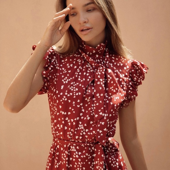 ALB Red Bella Heart Dress (sold out) - Picture 4 of 5